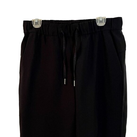 Lululemon Pants On The Fly 7/8 Crop Pant Woven Black‎ Size 8 - Picture 3 of 10